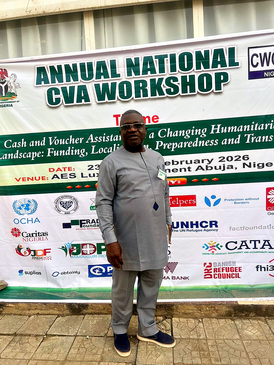EHF representative Emmanuel I. Hangerior at the Annual National CVA Workshop 2026 in Abuja