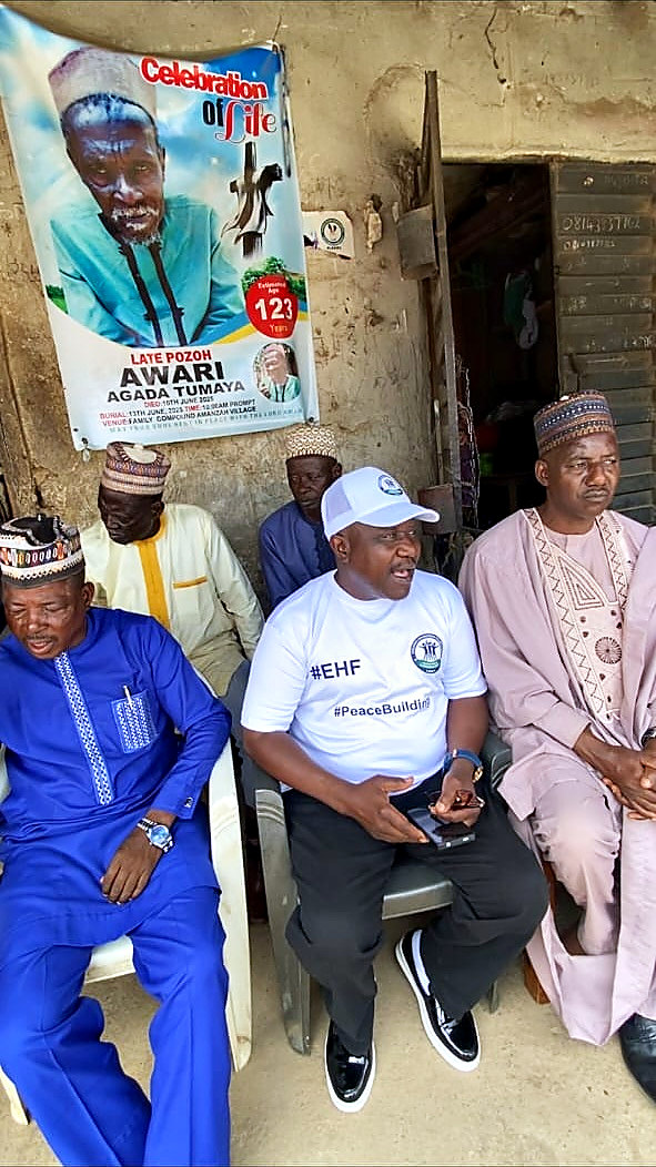 EHF peacebuilding advocacy session with community elders in Anguwan Rukuba, Jos North, Plateau State
