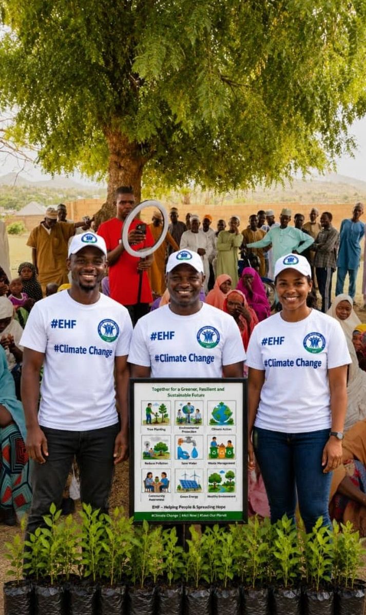 EHF climate change awareness and tree planting sensitization session