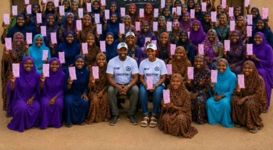 EHF educational support group photo with adolescent girls and young women